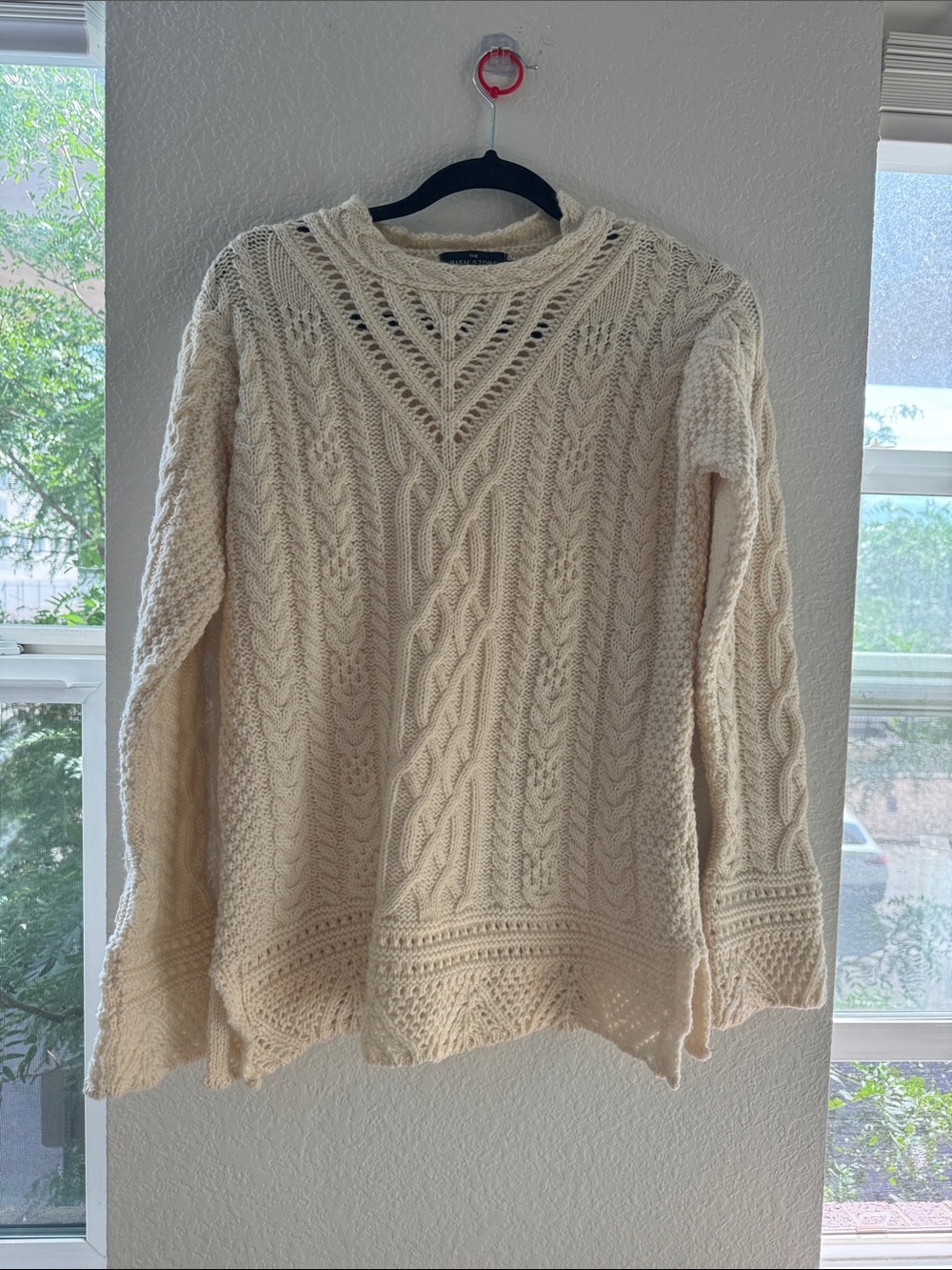 Cozy Cream Cable Crewneck Sweater